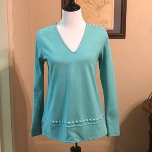 Banana Republic V Neck Cotton Sweater/Top